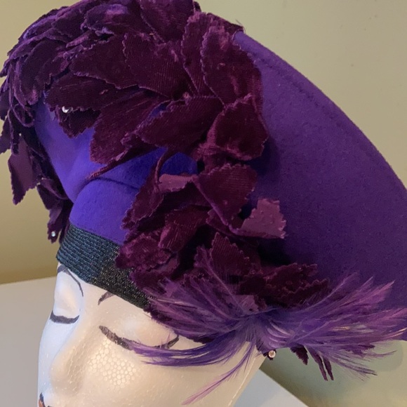 Gorgeous Dark Purple Jack McConnell Dress Hat main image 9